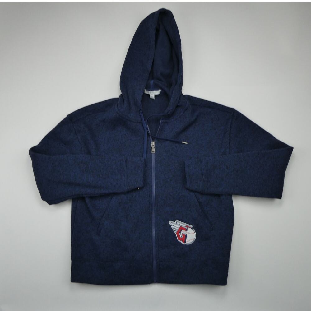 NEW medium Cleveland Guardians MLB full-zip fleece hoodie, WEAR Erin Andrews